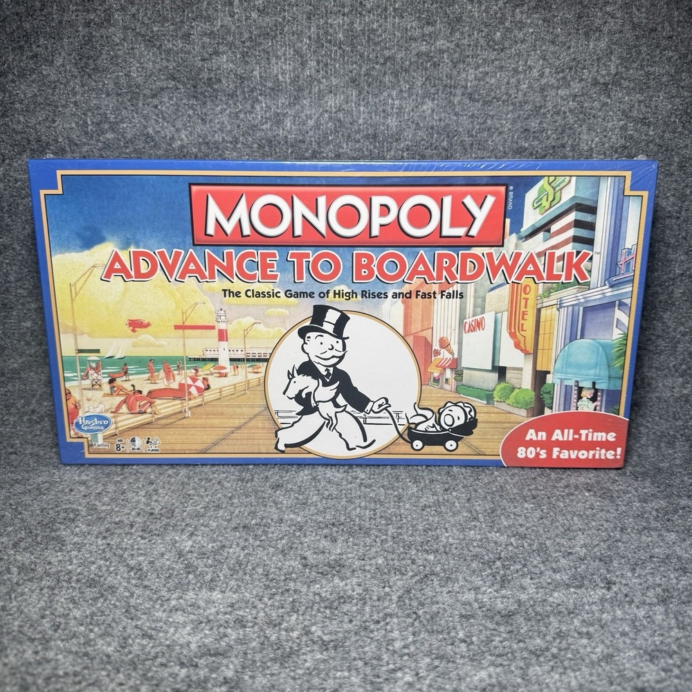 Advance to Boardwalk Vintage Board Game Parker Brothers Monopoly 2016 NEW SEALED